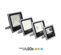 FARO LED FARETTO SLIM ALTA LUMINOSITA' LUCE BIANCA 10 20 30 50 80 100 120 W IP65