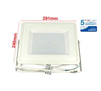 Faro Led Flood Light 100W IP65 Bianco Freddo 6400K Super Slim 30mm Carcassa