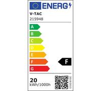 Faro Led Flood Light 20W 1620lm IP65 Slim 121X114X26mm Carcassa Nera Luce 6500K
