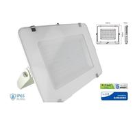 Faro Led Flood Light 300W IP65 Bianco Neutro Super Slim 55mm Carcassa Bianca Sam