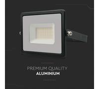 Faro Led Flood Light 30W 2510lm IP65 Slim 158X137X32mm Carcassa Nera Luce 4000K