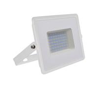 Faro Led Flood Light 50W 4300lm IP65 Slim 198X167X28mm Carcassa Bianca Luce 6500