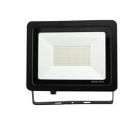 Faro Led Flood Light Slim 100W IP65 Bianco Neutro Carcassa Nera Sensore PIR Opzi