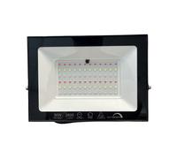 Faro Led Flood Slim RGB Con Telecomando 50W 2600 Lumen RGB AC 220V 50Hz Nero IP6