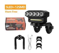 Faro LED impermeabile per bicicletta con campana luce anteriore per ciclisti not