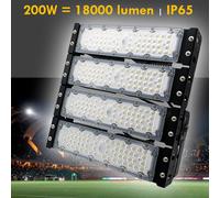 Faro LED IP65 proiettore 200W luce esterni stadio tennis padel parcheggio 230V [EEK: A+]