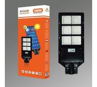 Faro LED Lampione Stradale 1000W Luce Fredda Pannello Solare Crepuscolare