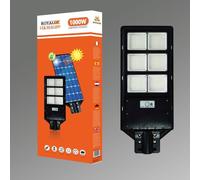 Faro LED Lampione Stradale 1000W Luce Fredda Pannello Solare Crepuscolare