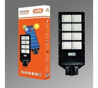 Faro LED Lampione Stradale 1500W Luce Fredda Pannello Solare Crepuscolare