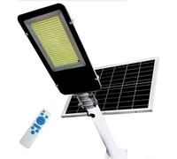 Faro LED Lampione Stradale 300W Luce Fredda Pannello Solare Staffa Crepuscolare