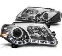 Faro LED Luce Diurna Ottica Per VW Passat 3C B6 Anno 05-10 Cromo