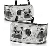Faro LED Luce Diurna Ottica Per VW T4 Bus Anno 90-03 Cromo