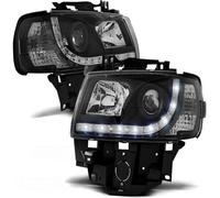 Faro LED Luce Diurna Ottica Per VW T4 Multivan Caravelle 96-03 Nero