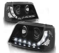 Faro LED Luce Diurna Ottica Per VW T5 Anno 03-09 Nero