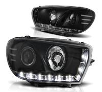 Faro LED Luce Diurne Ottica Per VW Scirocco 3 Anno 08-14 Nero
