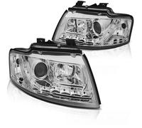 Faro LED Luci Diurna Ottica Per Audi A4 B6 Cabriolet 8H 02-06 Cromato