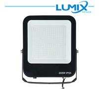 Faro proiettore Led 200W Nero da esterno IP65 Bianco neutro 4000K Lumix Space