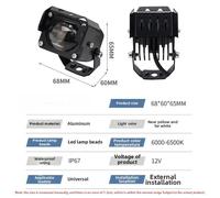 Faro LED Off-Road 20W Per Guida Notturna Scocca In Lega Di Alluminio