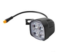 Faro Led Per Kukirin Per G2pro Db Scooter Elettrico Ipx6 Valutazione Impermeabile 1000 Lumen Luminosità Nero Abs Caso Pioggia Nebbia Neve Luce Installazione Rapida Staffa Visibilità Notturna Lampada