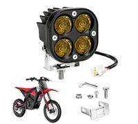 Faro LED per moto | Faretti a lampadina ad alta luminosità da 4 pezzi | Per Motociclette Impermeabili Da 6500 K Per La Guida Notturna In Autostrada Viaggio Su Strada Per La Sicurezza All'apert