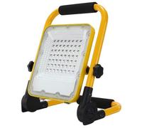 Faro LED Portatile Ricaricabile 50W 3 Potenze di 5.000K + luce Rossa/Blu lampeggiante USB Aut. 5-8h IP65