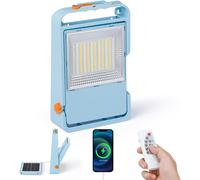Faro LED Ricaricabile Con Pannello Solare Rimovibile - Faretto Da Esterno Solare
