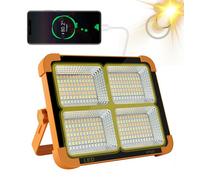 FARO LED RICARICABILE DA LAVORO 120W PORTATILE PANNELLO SOLARE RGB CALDA FREDDA [EEK: A++]