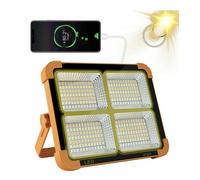 FARO LED RICARICABILE DA LAVORO 120W PORTATILE PANNELLO SOLARE RGB CALDA FREDDA [EEK: A++]