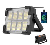 Faro LED Ricaricabile, Faretto LED Portatile USB, 4 Modalità Luce Da Lavoro