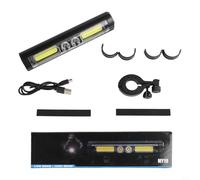 Faro LED ricaricabile per bicicletta, 2100 lumen, con display LCD, luce anteriore in lega di alluminio impermeabile con 8 modalità per mountain bike e ciclismo su strada (staffa singola)