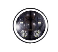 Faro Led Rotondo 7 Pollici 58W Headlight H4 Con Luce Diurne e Frecce Per Moto Ha