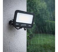 Faro led slim nero x esterno 20W con staffa con switch tecnologia CCT IP66 [EEK: F]