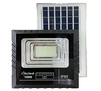 Faro LED SMD 100 W Pannello Solare Energia Crepuscolare Telecomando Dr