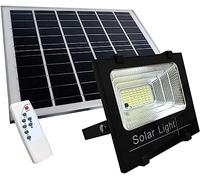 Faro led smd 200W watt con indicatore di carica pannello solare telecomando