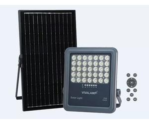 Faro LED Solare 200W Con Pannello Solare Indicatore Carica Luce Fredda Clicl