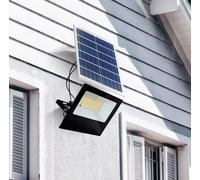 Faro LED Solare 300W Con Pannello Solare Indicatore Carica Luce Fredda Clicled