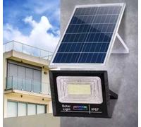 Faro LED Solare Per Esterni con Pannello Solare 200W con Indicatore di Carica