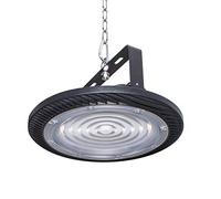 Faro LED sospensione campana industriale pendente 200W luce capannone cappellone 24000lm 6500K IP65