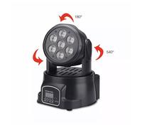 Faro LED Strobo 7 LED Proiettore Effetto Luci Discoteca RGB Testa Rotante MD-710