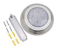 Faro LED subacqueo 12V 18W impermeabile per piscina, lampada da parete in acciaio inossidabile per giardini, fontane e piscine, materiale PC, luce calda, grado di protezione IP68,