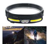 Faro LED Super Luminoso Testa-Torcia COB Faro USB Ricaricabile Impermeabile
