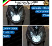 FARO LED SYM SYMPHONY SR ANABBAGLIANTE ABBAGLIANTE H4 POSIZIONE T10 NO ERROR