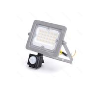faro led ultrasottile grigio 20w con sensore movimento 1800 lumen 6500k luce fredda -in alluminio- l139.6*w158.6*h54.1mm