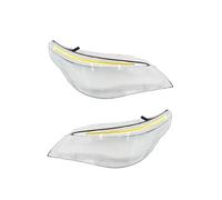Faro Lente Copertura Per BMW Per E60 Per Serie 5 2008 2009 2010 Una Coppia Di Copri Fari Anteriori Auto Con Illuminazione A LED Gusci Di Protezione Fari Anteriori