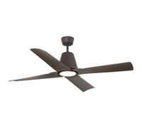 FARO BARCELONA Ventilatore Typhoon L lampada LED IP44 marrone FARO BARCELONA