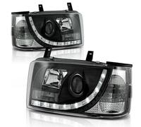 Faro Luce Diurna LED Ottica Adatto A per VW T4 Bus Anno Fab. 90-03 Nero