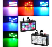 FARO LUCE STROBOSCOPICA 12 LED RGB PROIETTORE FARETTO LUCI STROBO DISCOTECA