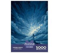 Faro magico Puzzle 3D 38x26cm/1000pcs Notte stellata Gioco Educativo Per Adulti E Adolescenti Rilassamento E Decorazione Regalo Pratico