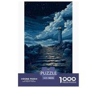 Faro magico Puzzle 3D 38x26cm/1000pcs Stellato Gioco Rilassante Creativo Educativo E Decorativo Regalo Per Tutti