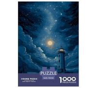 Faro magico Puzzle 3D 70x50cm/1000pcs Notte stellata Gioco Creativo Per Famiglie Rilassante E Educativo Regalo Per La Decorazione